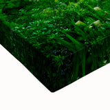 Large black and white landscape art painting on stretched canvas, featuring a serene spring scene.