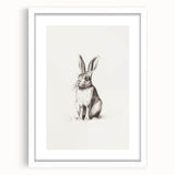 Abstract art print featuring cool blue and white swirls on a framed canvas, suitable for bedroom or dining room decor.