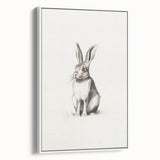 Vintage poster art of a winter scene on framed canvas, featuring muted blue and white tones, ideal for living room decor.