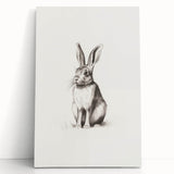 Winter scene in black and white on stretched canvas, ideal for kitchen wall art or bedroom ambiance.