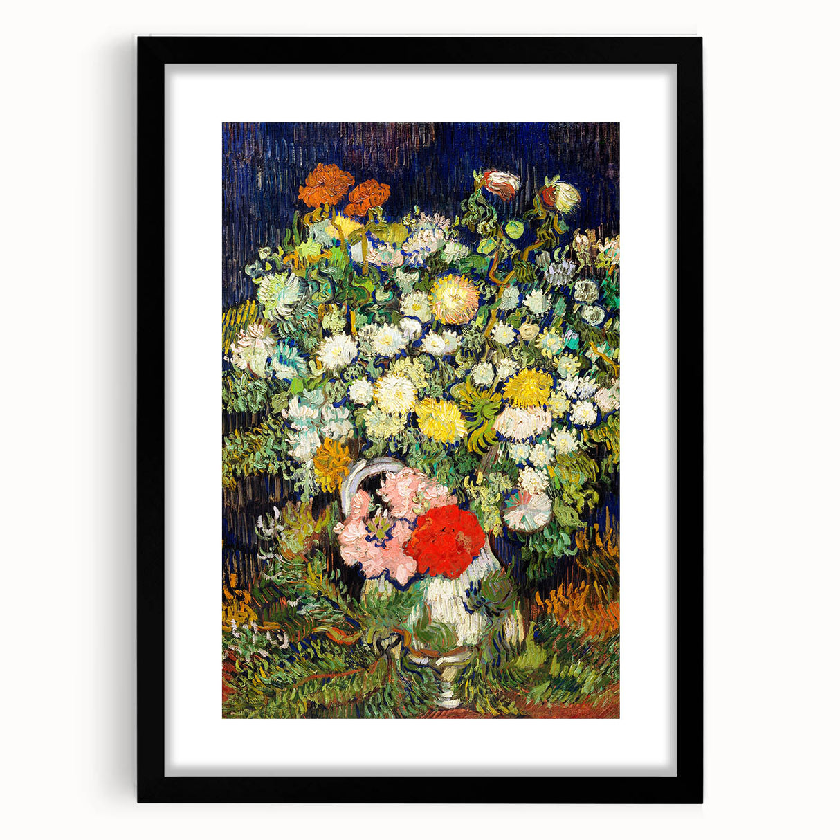 Extra large canvas print of abstract art with vibrant, colorful textures, ideal for living room decor.