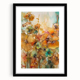 Vibrant Floral Abstract - Modern Living Room Canvas Wall Art