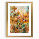 Vibrant Floral Abstract - Modern Living Room Canvas Wall Art