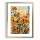 Vibrant Floral Abstract - Modern Living Room Canvas Wall Art