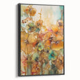 Vibrant Floral Abstract - Modern Living Room Canvas Wall Art