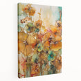 Vibrant Floral Abstract - Modern Living Room Canvas Wall Art