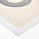 Abstract minimalist wall art on rolled canvas showcasing soft pastel colors and geometric shapes, designed to enhance modern home decor. Ideal for stylish interiors.