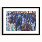 Expressionist Art - Workers on Their Way Home by Edvard Munch