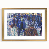 Expressionist Art - Workers on Their Way Home by Edvard Munch
