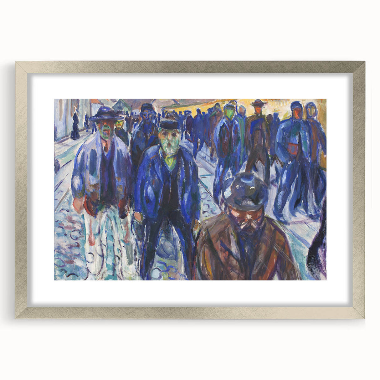 Expressionist Art - Workers on Their Way Home by Edvard Munch