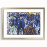 Expressionist Art - Workers on Their Way Home by Edvard Munch