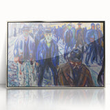 Expressionist Art - Workers on Their Way Home by Edvard Munch