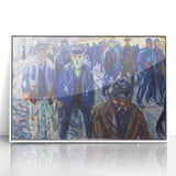 Expressionist Art - Workers on Their Way Home by Edvard Munch