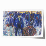 Expressionist Art - Workers on Their Way Home by Edvard Munch
