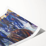 Expressionist Art - Workers on Their Way Home by Edvard Munch