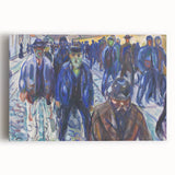 Expressionist Art - Workers on Their Way Home by Edvard Munch
