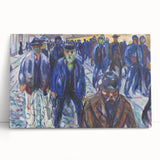 Expressionist Art - Workers on Their Way Home by Edvard Munch