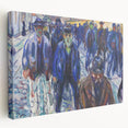 Expressionist Art - Workers on Their Way Home by Edvard Munch