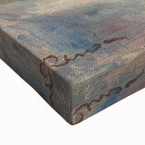 Impressionist Painting – Quiet River and Distant Mountains