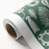 Vintage Scientific Wall Art - Detailed Marine Life Illustration in Green