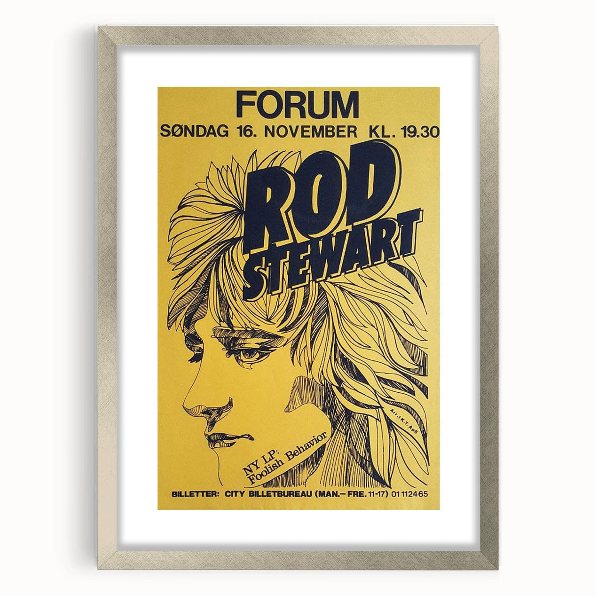 Retro Wall Art - Rod Stewart Vintage Poster for Music Lovers