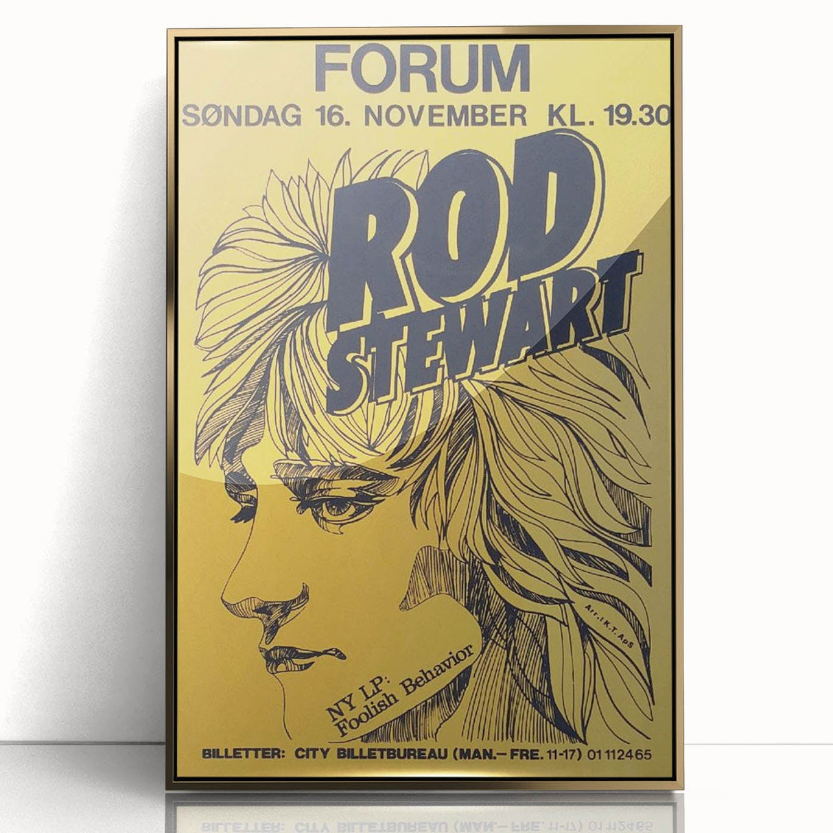 Retro Wall Art - Rod Stewart Vintage Poster for Music Lovers