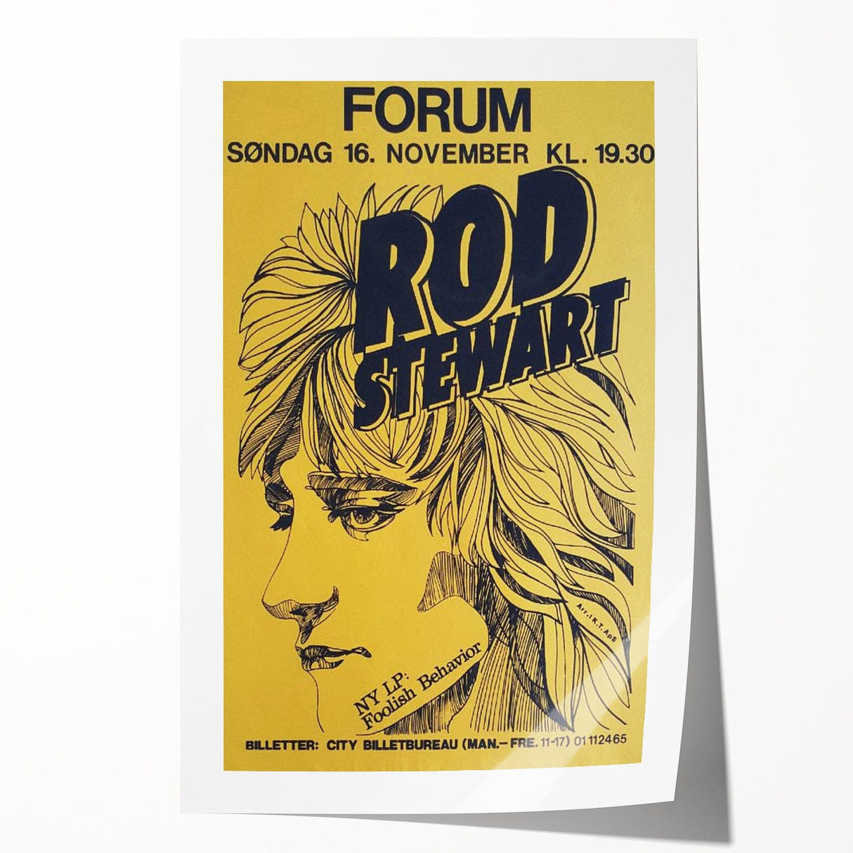 Retro Wall Art - Rod Stewart Vintage Poster for Music Lovers