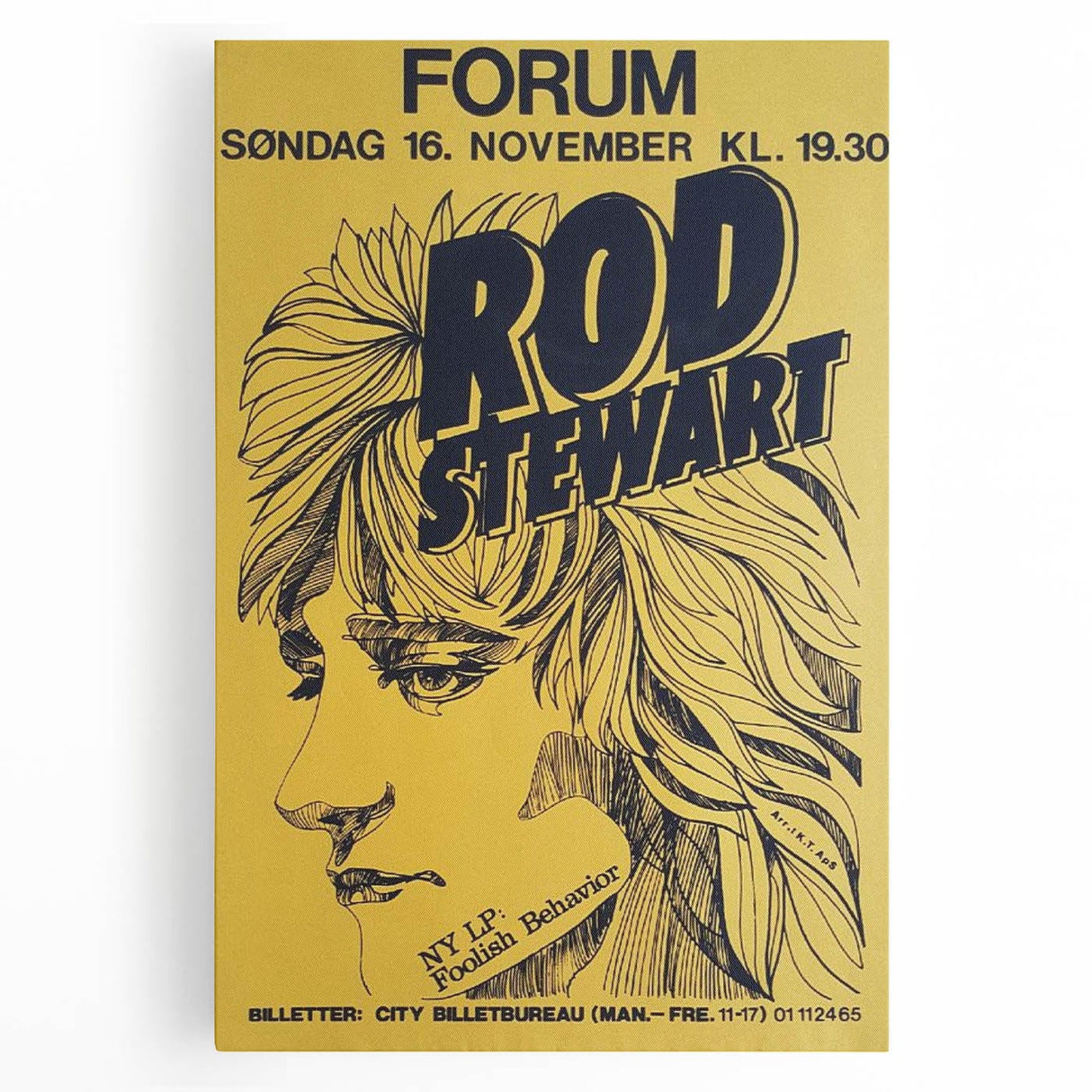 Retro Wall Art - Rod Stewart Vintage Poster for Music Lovers