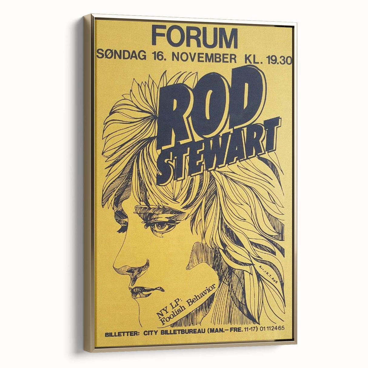 Retro Wall Art - Rod Stewart Vintage Poster for Music Lovers