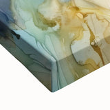 Ocean Bloom Elegance - Modern Living Room Canvas Wall Art