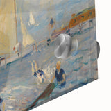 Modern Wall Art - Lively Seascape with Bathers | Coastal Beach Scene