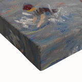 Modern Wall Art - Lively Seascape with Bathers | Coastal Beach Scene