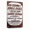 Retro Wall Art - Rod Stewart Concert Poster with Small Faces