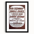 Retro Wall Art - Rod Stewart Concert Poster with Small Faces