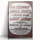 Retro Wall Art - Rod Stewart Concert Poster with Small Faces