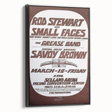 Retro Wall Art - Rod Stewart Concert Poster with Small Faces