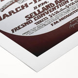 Retro Wall Art - Rod Stewart Concert Poster with Small Faces