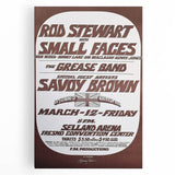 Retro Wall Art - Rod Stewart Concert Poster with Small Faces