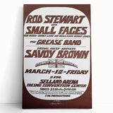 Retro Wall Art - Rod Stewart Concert Poster with Small Faces