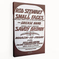 Retro Wall Art - Rod Stewart Concert Poster with Small Faces
