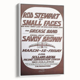 Retro Wall Art - Rod Stewart Concert Poster with Small Faces
