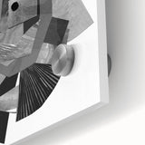 Minimalist Abstract Wall Art – Black and White Geometric Collage