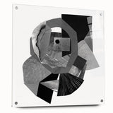 Minimalist Abstract Wall Art – Black and White Geometric Collage