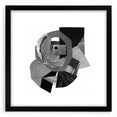 Minimalist Abstract Wall Art – Black and White Geometric Collage