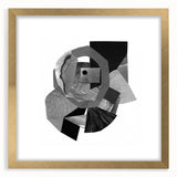 Minimalist Abstract Wall Art – Black and White Geometric Collage