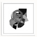 Minimalist Abstract Wall Art – Black and White Geometric Collage