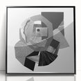 Minimalist Abstract Wall Art – Black and White Geometric Collage