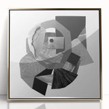 Minimalist Abstract Wall Art – Black and White Geometric Collage