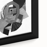 Minimalist Abstract Wall Art – Black and White Geometric Collage