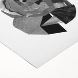 Minimalist Abstract Wall Art – Black and White Geometric Collage